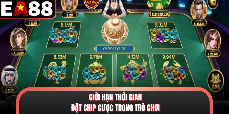 Giới hạn thời gian đặt chip cược trong trò chơi